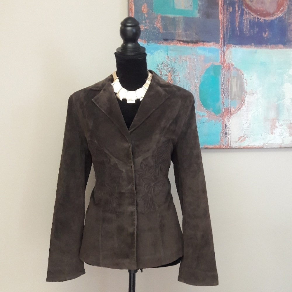 Madison Studio/ Brown Suede/ Blazer/ Jacket - image 1